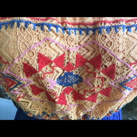 Strapless High-low Sherbet & Lapis Anthropologie - Picture 2 of 8